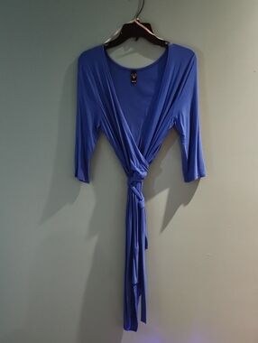 Wrap V-neck Dress With Self Tie